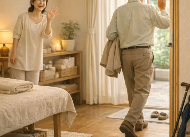 杖を忘れて帰った人の話：印象に残る体験談