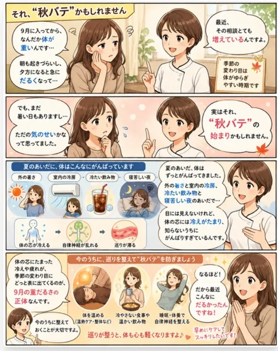 この時期に必要なのは、涼を取ることでも、栄養ドリンクでもなく...